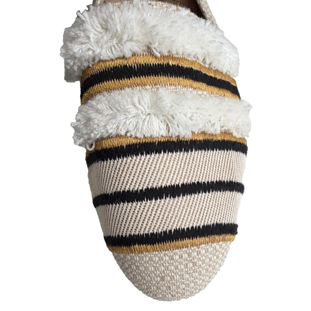 Birdies Starling Raffia Stripe Loafers Flats Slip On Women Size 8.5 Luxe Preppy - Picture 8 of 8